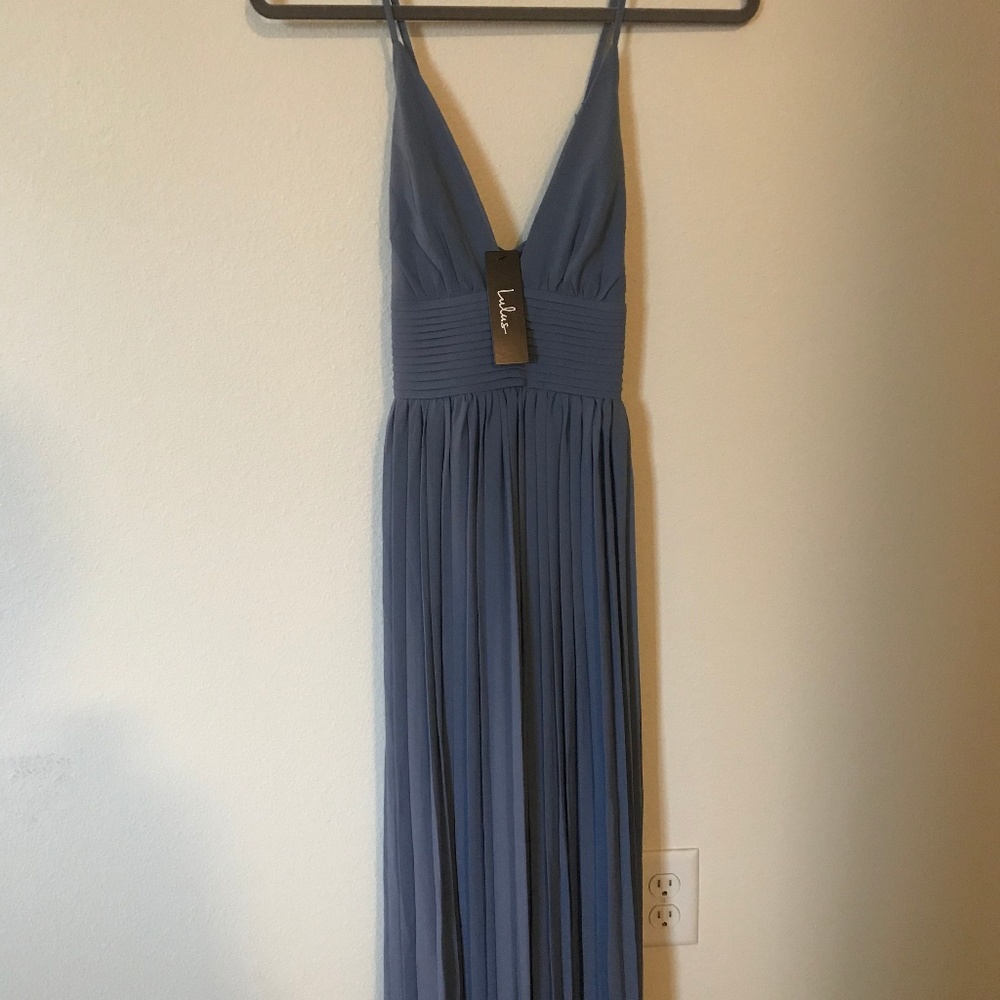 MYTHICAL KIND OF LOVE SLATE BLUE MAXI DRESS